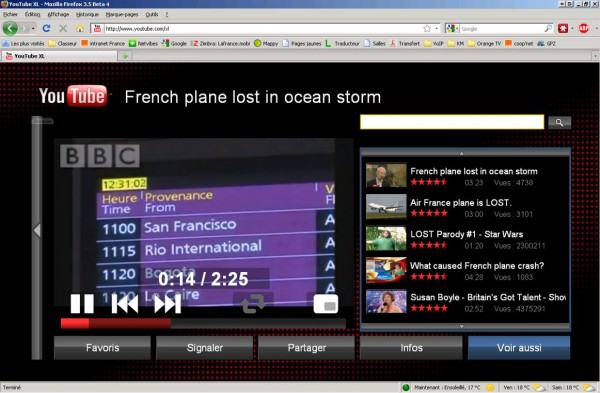 YouTube XL Page de détail